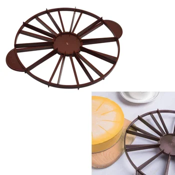 

10/12 Piece Bread Cake Divider Round Cake Cutter Equal Portion Cutter Plastic Slice Marker Baking Tool Cake Divider