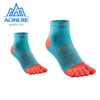 

AONIJIE 3 Pairs Sports Five Toe Socks Men Women Coolmax Athletic Socks No Blister Arch Support for Running Marathon Basketball