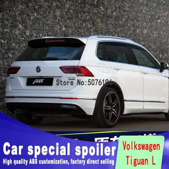 

New ABS Plastic Unpainted Primer Color Rear Wing Lip Boot Spoiler Car Styling For VW Volkswagen Tiguan L Spoiler 2017