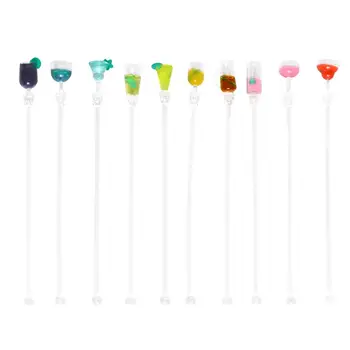 

30PCS 23CM Colorful Stirring Mixing Sticks Cocktail Drink Mixer Bar With Colorful kitchen barware(Random Color Random Style)