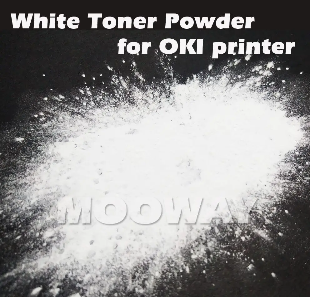 Совместимый белый порошок для электростатической печати для OKI C710 C711WT C910 C911 C830 C831 C941 C920WT C921 ES7411wt ES9420wt белый порошок тонера
