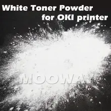 Совместимый белый порошок для электростатической печати для OKI C710 C711WT C910 C911 C830 C831 C941 C920WT C921 ES7411wt ES9420wt белый порошок тонера