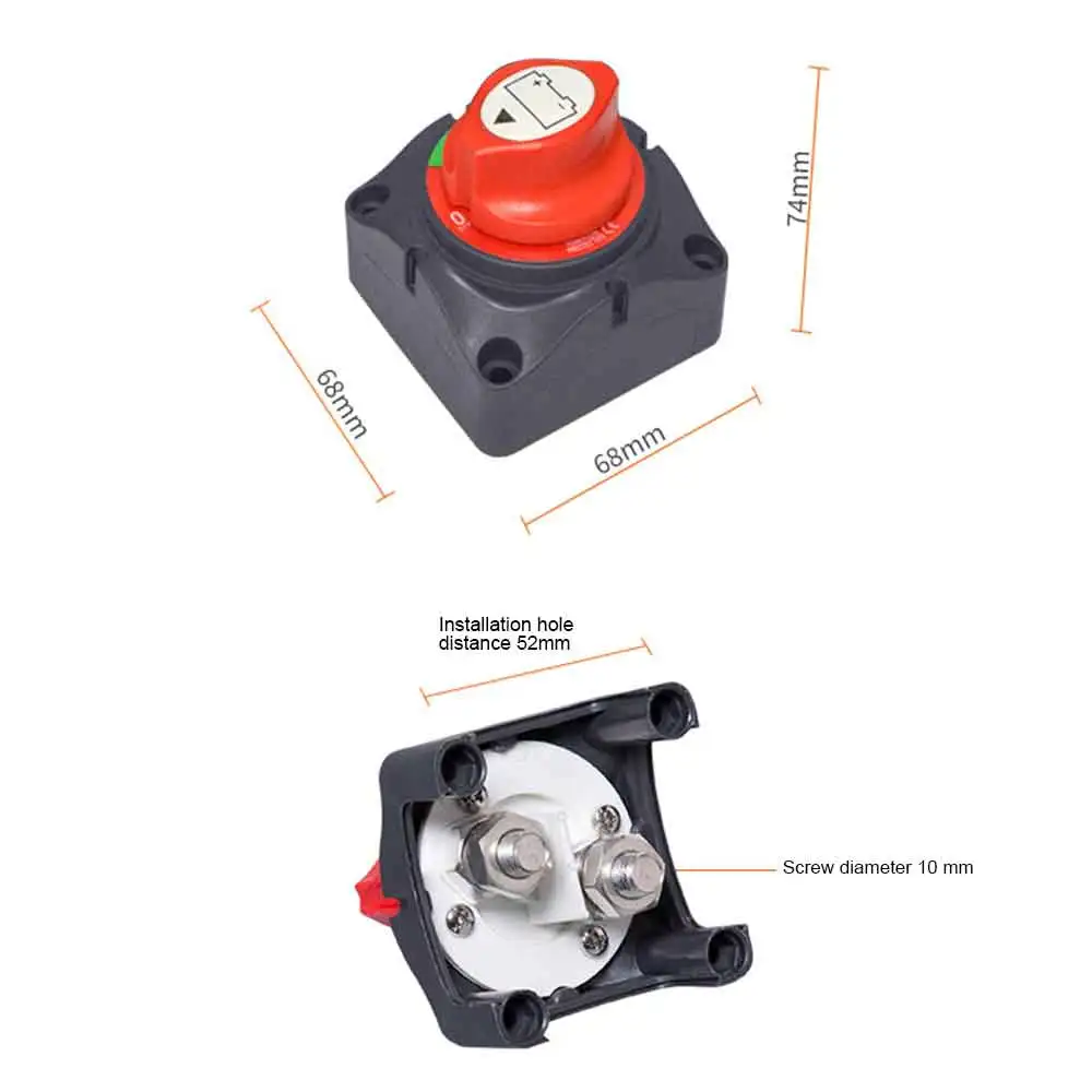 300A главный выключатель Аккумуляторный выключатель автомобильный отключаемый изолятор Переключатель грузовик/яхта Переключатель ВКЛ/ВЫКЛ