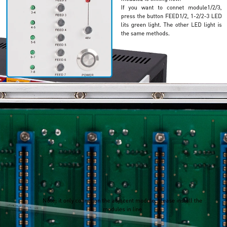 Alctron S8 500 серия студийная стойка питания производительность 8 слотов профессиональный сценический блок питания запись студия 8-канальный блок питания