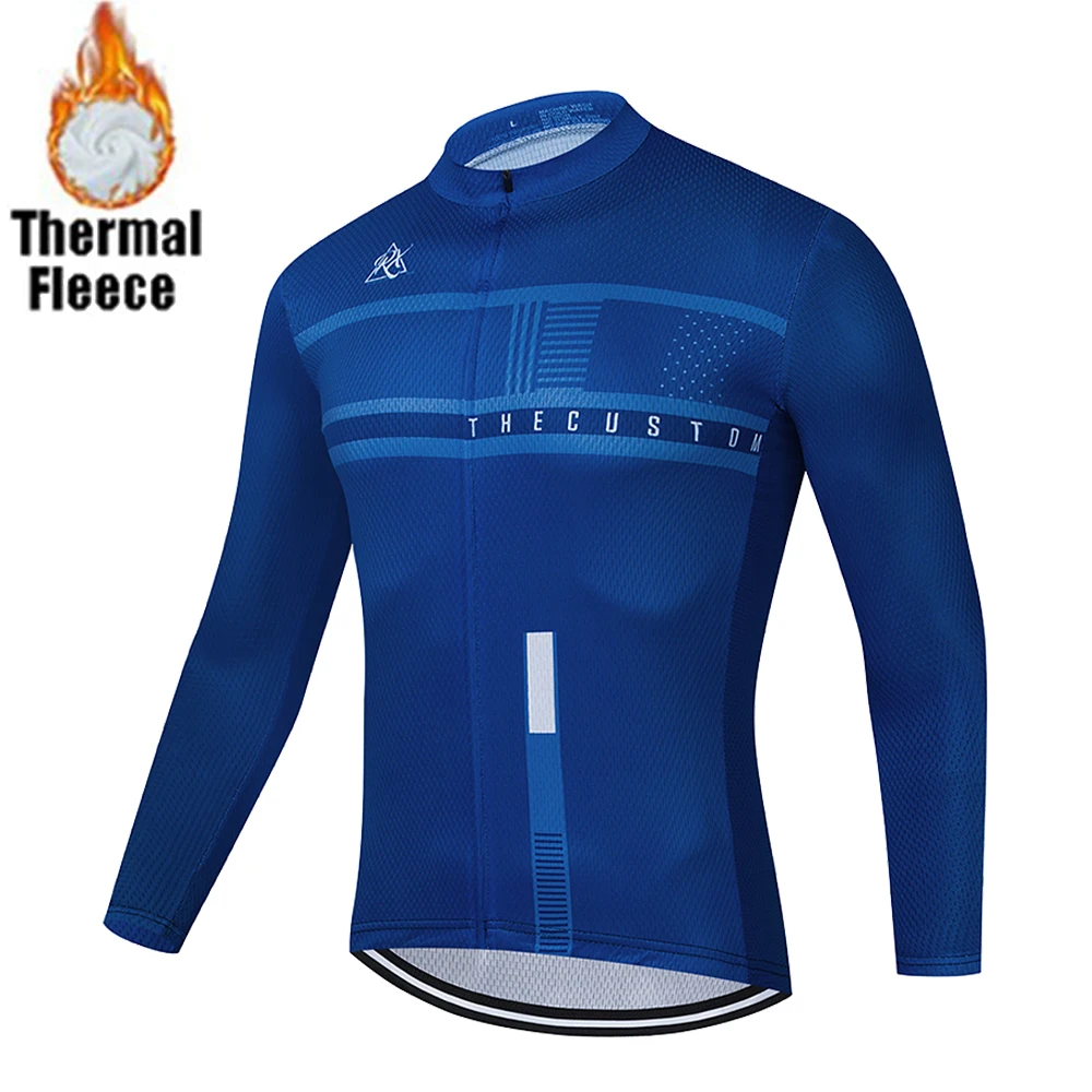Men's Cycling Clothing 2022 Bike Team Winter Fleece Long Sleeves Cycling Jerseys MTB Ropa Ciclismo Maillot Bicycle Bike Jacket