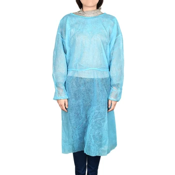 

10pcs Disposable Non-woven Apron Clothing Adjustable Dust-proof Protection Clothes for Beauty Salon