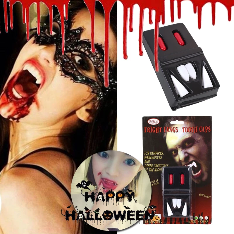 Зубные протезы Хэллоуин Косплей Призрак зубы реквизит для взрослых костюм