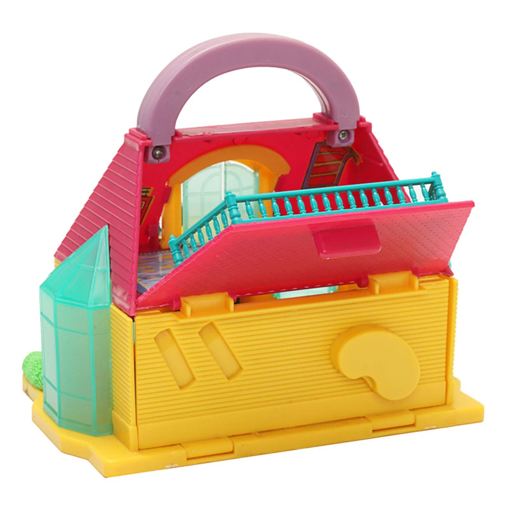 Вилла 2-этажный кукольный домик игрушки игровой домик игрушки DIY украшения съемная модель ручной микро-пейзаж домик для собственной сборки подарок