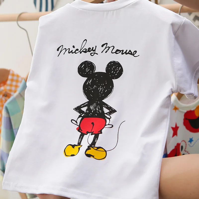 baby boy clothing sets Baby Girls Boys Summer Cartoon Mickey Mouse Sets Clothes Toddle Kids Cotton Short Sleeve T-Shirt+Pants Suits Children Clothing cute Clothing Sets