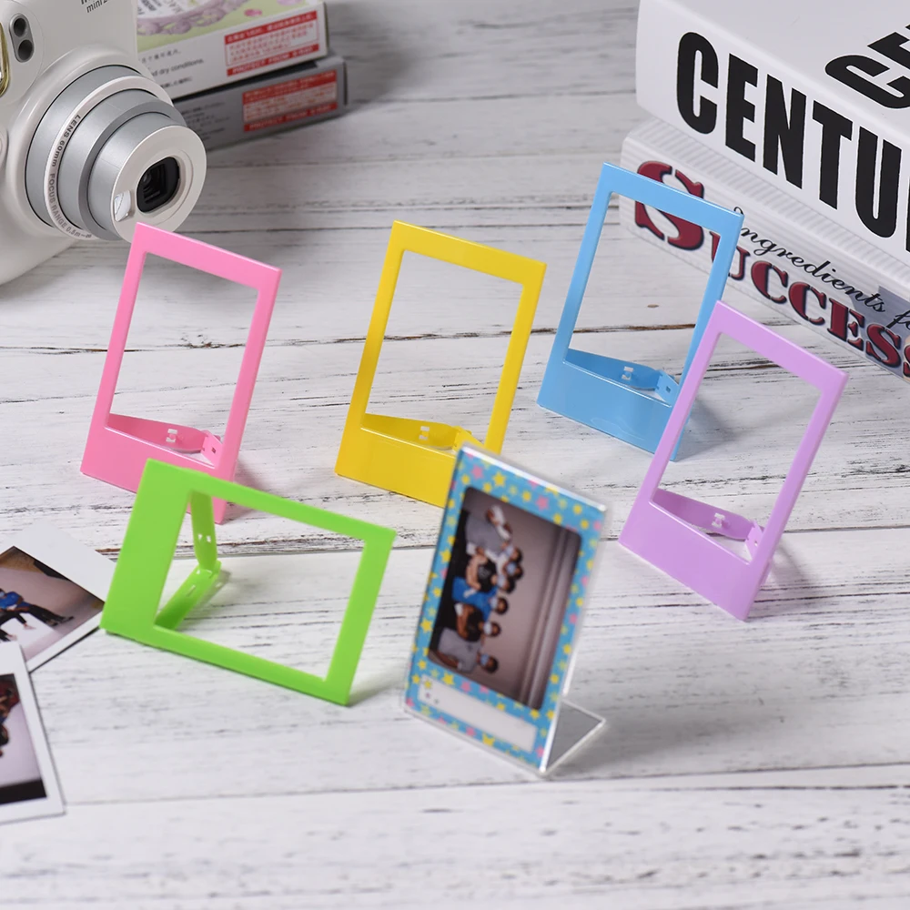 Andoer " мини пластиковая настольная фоторамка для Fujifilm Instax Mini 9 8 7s 90 25 50s 9 SP-1 SP-2 пленка 10 Упаковка 5 цветов фоторамка