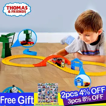 

Original Thomas and friend's model car children's toy celti at the dock alloy series track set BHR95 boys train toys