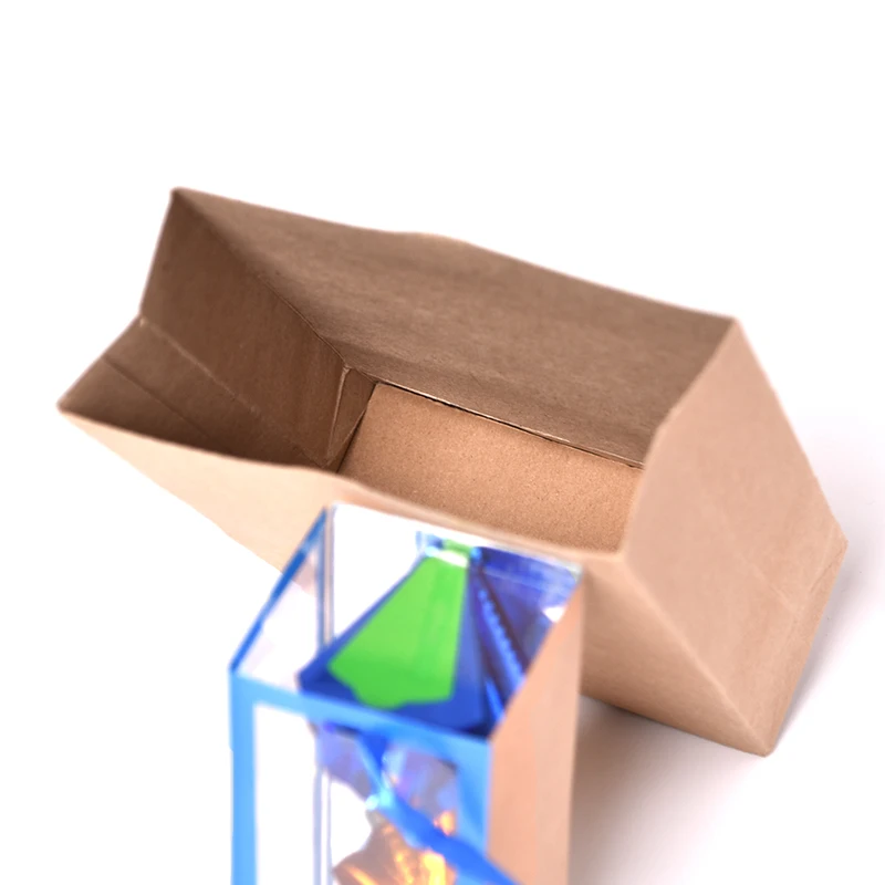 Magician Super Mini Delux Paper Bag Appearing Flower Box Magic Tricks Prop H 