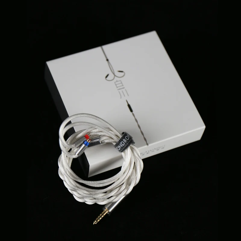 MOONDROP-SHIROKAWAアップグレードされたイヤホンケーブル、ゴールド