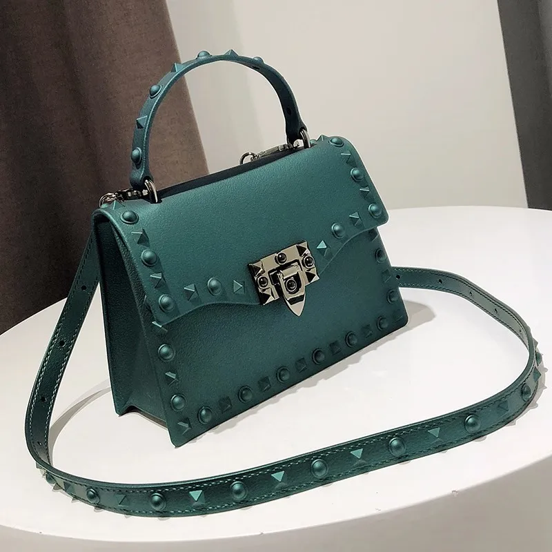 Весенняя Новая модная женская сумка через плечо с ремешком на цепочке дизайнерские сумки с клапаном клатч женская сумка-мессенджер с металлической пряжкой - Цвет: small  green