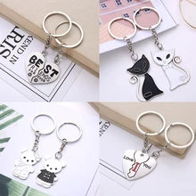 20 пара/лот креативный сердечный друг 20 модельный металлический креативный парный брелок/День Святого Валентина, свадебный подарок/переплетные гребенки