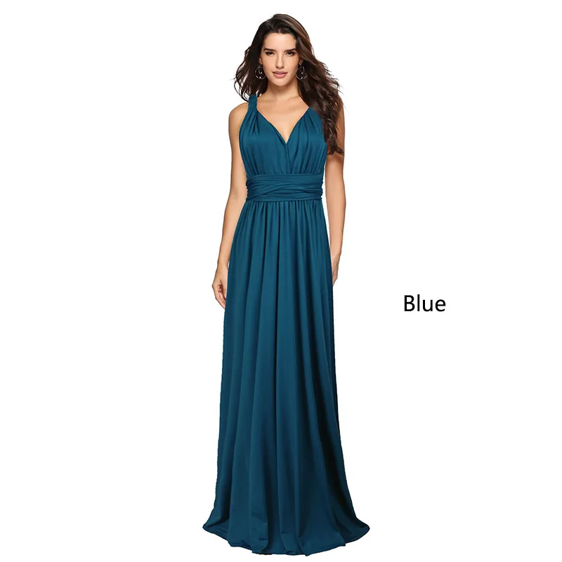 

Summer Autumn Fashion Elegant Party Maxi Dress Women Sleeveless Solid Halter Neck Ankle Length Casual Club Maxi Dress For Ladies