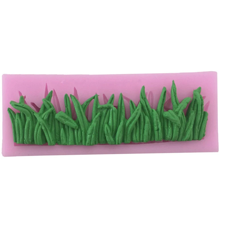 

Silicone Mould Grass Shaped Fondant Cake Mold Sugarcraft Lace Pastry DIY