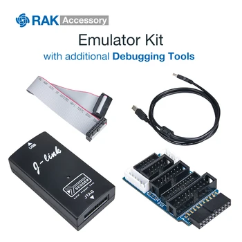 

JLINK V9 Emulator Kit Simulator with Convert Board USB Cable AMR Emulator Debugging Tools Support JTAG/Cortex/STM32 Black Q071