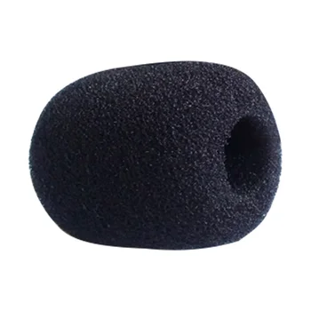 

Mini Black Microphone Headset Windscreen soft Sponge Foam pad skin Mic Cover Protector cases