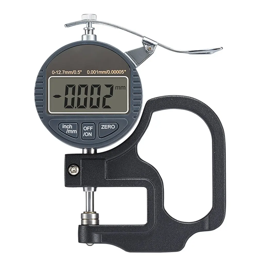 

Digital Display Thickness Gauge Flat Head Thickness Gauge Measuring Paper Film 0-10mm/0-25mm Percentage/Micrometer