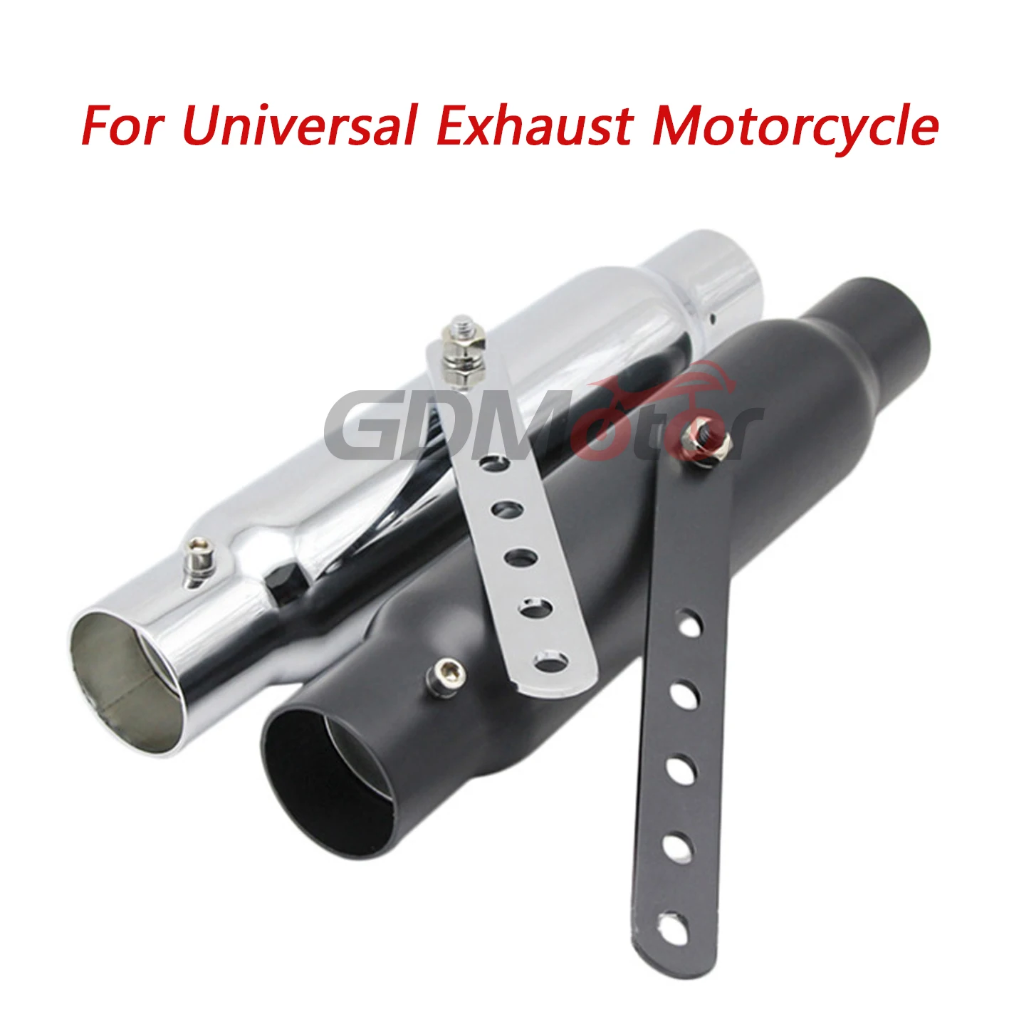 Универсальный мотоциклетный винтажный глушитель выхлопной трубы черный