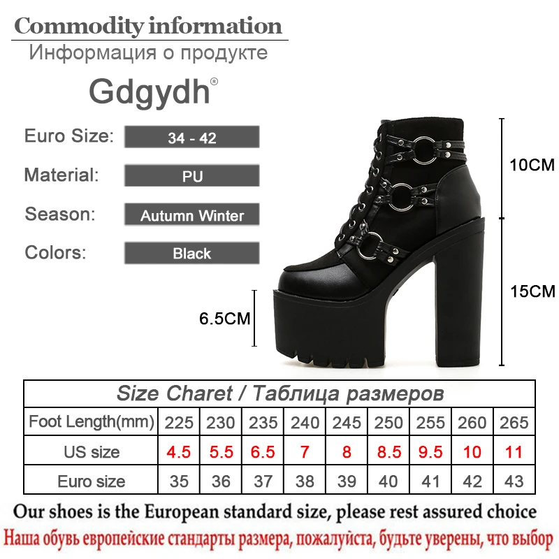 Women High Heeled Boots Platform Boots Spring Autumn Motorcycle Boots Women Platform Heels Casual Shoes Lacing Round Toe Shoes