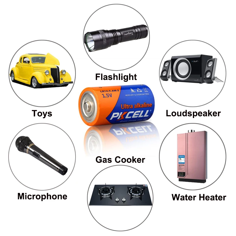 6 шт. AM 2 LR14 C MN1400 E93 1 5 V щелочные батареи превосходят R14P UM2 для газовой плиты Mircophone