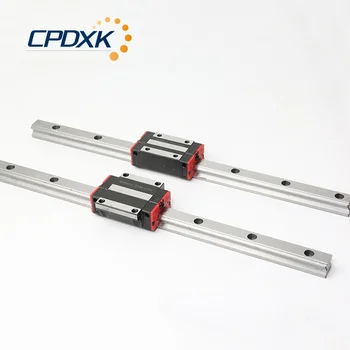 

linear guide rail HGR20/HGR25 2pcs + 4 pcs linear blocks carriage HGH...CA or HGW...CC for CNC parts
