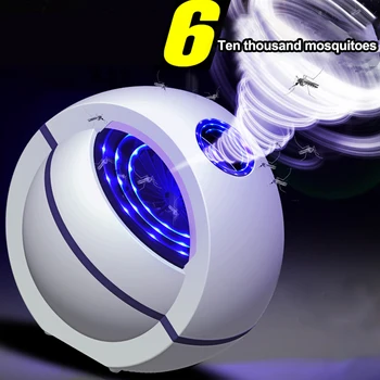 

2020 USB Powered Mosquito Killer Lamp Electric No Noise 360 Degree Insect Killer Bug Zapper Mosquito Trap Light For Bedroom Home