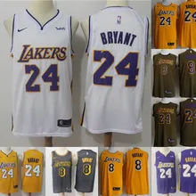 А+++ Качественная мужская футболка для взрослых Лос-Анжелес#24 Bryant#8 Kobe