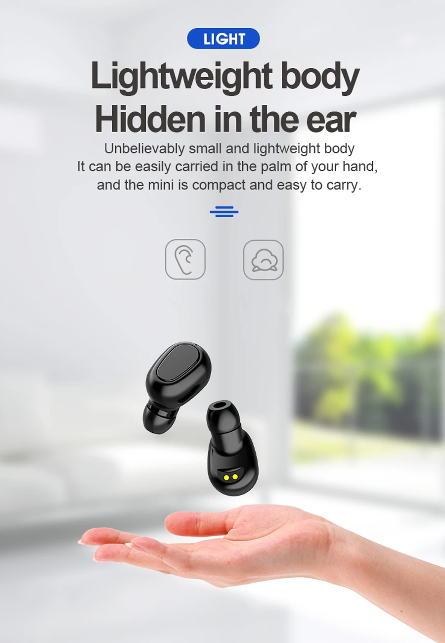 Bluetooth наушники TWS беспроводные наушники HiFi бас гарнитура стерео беспроводные наушники с микрофоном зарядный чехол
