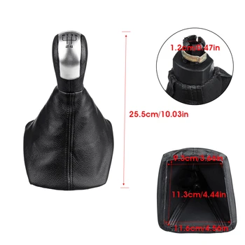 

Car 5/6 Speed For Skoda Octavia MK2 II FL 2004 2005 2006 2007 2008-2011 Gear Shift Knob Manual Gear Lever Shifter Gaitor