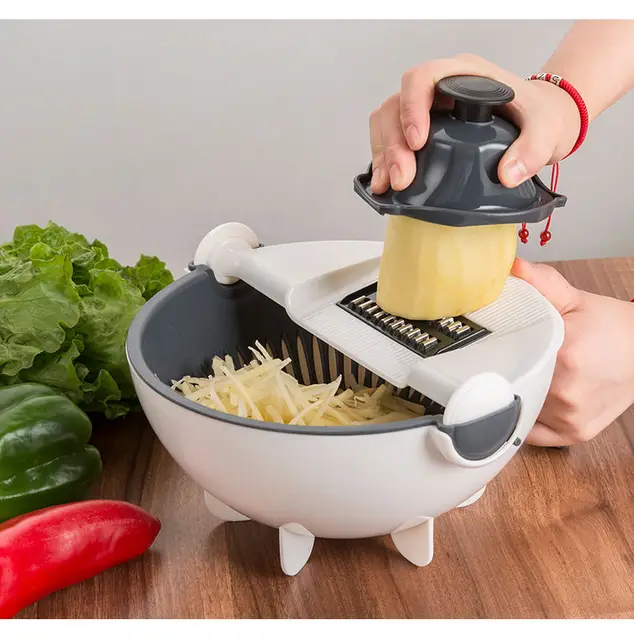 Multifunction Vegetable Chopper with Drain Basket – geargadgetstore