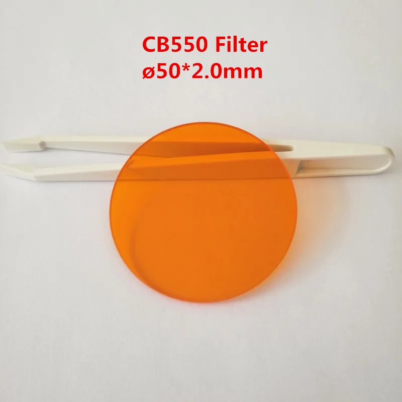 50*2 0 мм 550nm ИК Longpass фильтр Золотое Оптическое стекло CB550 GG550|Оптические фильтры| |