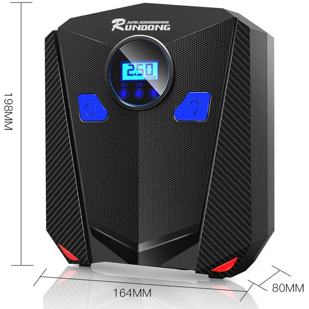 HiMISS DC 12V автомобильный воздушный компрессор, портативные шины, надувной насос, аксессуары для шин