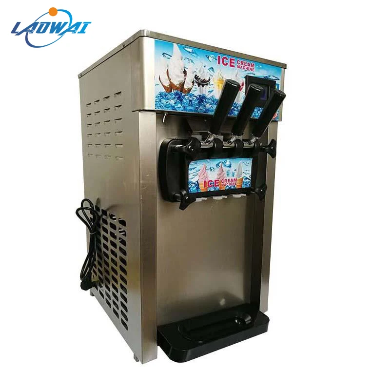 

Commercial soft serve Ice cream machine electric 18L/H R410 flavors sweet cone ice cream maker 220V 1200W