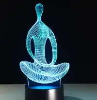 Yoga VIP 3D лампа Прямая поставка для Синди - Испускаемый цвет: Yoga