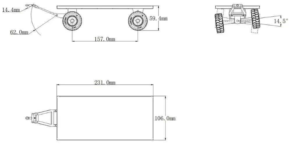 Грузовик прицеп для Tamiya 1/14 RC ACTROS SCANIAA 620 R730 56323 MAN TGX 56325 King Hauler Voolvo FH16 56360