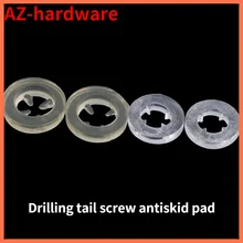 

Drilling tail screw antiskid pad four corner waterproof gasket plastic insulation gasket plastic gasket 100Pcs
