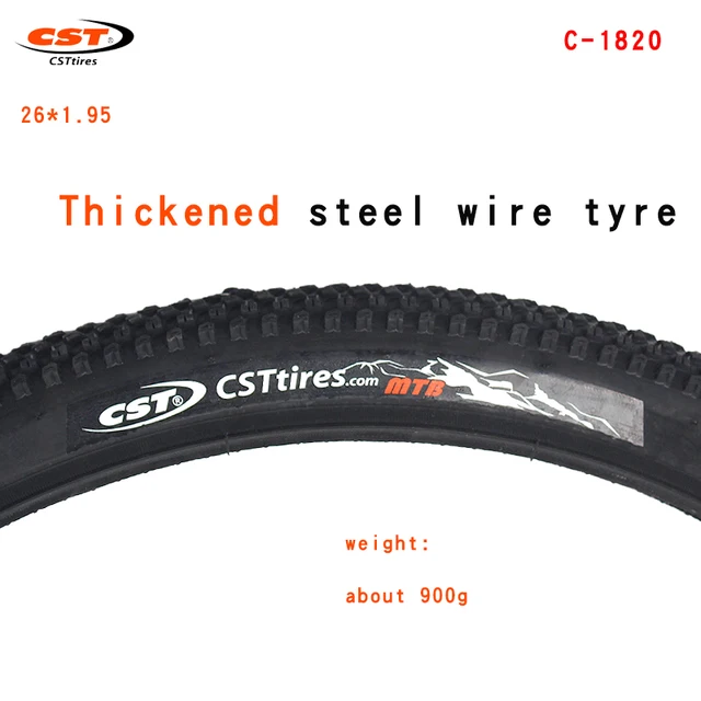 CST Mountain Bike  tires C-1446 C-1820 Wear-Resistant  20 24 26 27.5 29inch 1.75 1.95 2.1 Bicycle Outer Tyre 26X1.95 Thickened