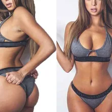 2 шт. серый бюстгальтер без косточек спортивный бюстгальтер для мальчиков в наборе нижнего белья женское белье купальник женский сексуальный хлопок Мягкий плотный дышащий спортивное нижнее белье набор