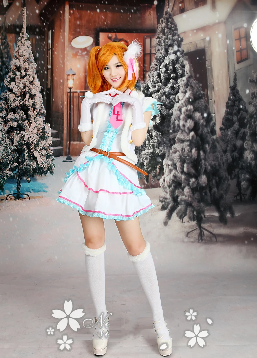 Custom Personal tailor lovelive Snow halation Honoka Kousaka cosplay costume female stage dress Halloween costumes for women