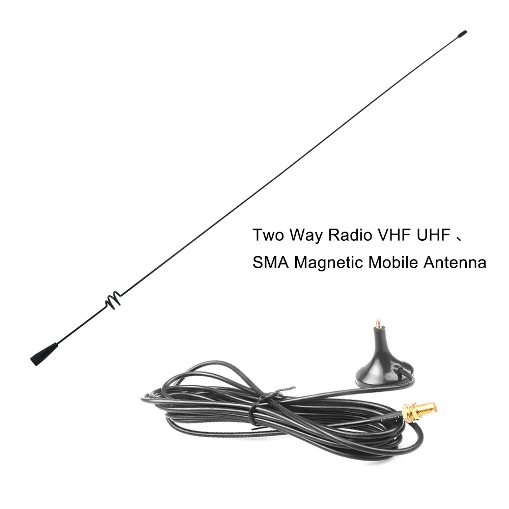 VHF UHF SMA Magnetic Mobile Antenna UT-108UV for Nagoya BAOFENG CB Radio Walkie UV-5R UV-B5 UV-B6 Two Way | Мобильные телефоны и