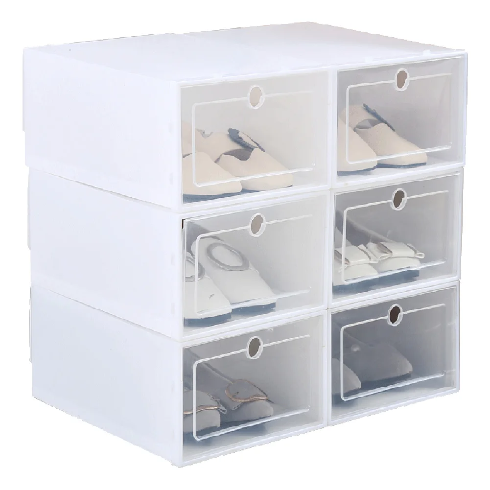 

Transparent Plastic Shoe Box Flip Design Shoe Storage Artifact Home Storage Tool I88 #1