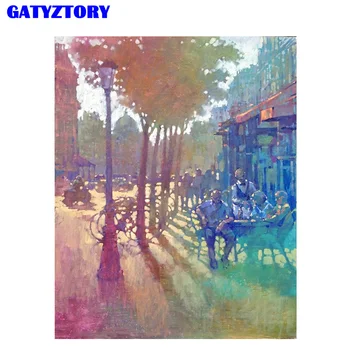 

GATYZTORY Frame Forest Diy Painting By Number Landscape Canvas Painting Acrylic Wall Art Picture Unique Gift For Home Decors Art