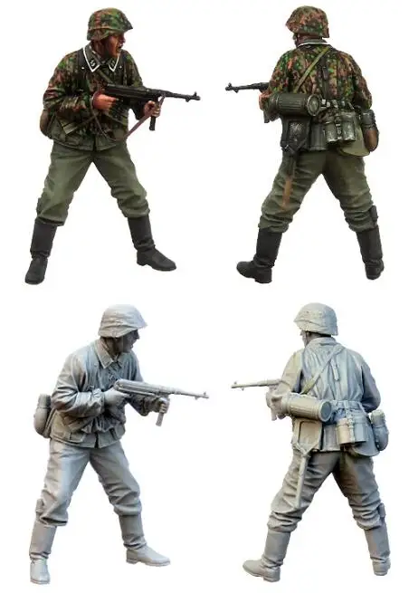 1/35 смолы фигурки немецкий Солдат 1 шт. модельные наборы
