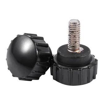

New 10-Piece M4x10mm Threaded Knurled Thumbscrew Grip Knobs Thumb Screw for Machinery Latche