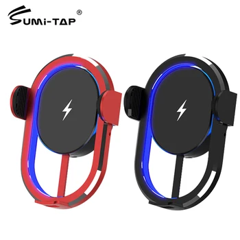 

Sumitap 15W Qi Car Wireless Charger Cable with Car Phone Holder Universal Car Quick Charge Gravity Stand Fast Wireless Charging
