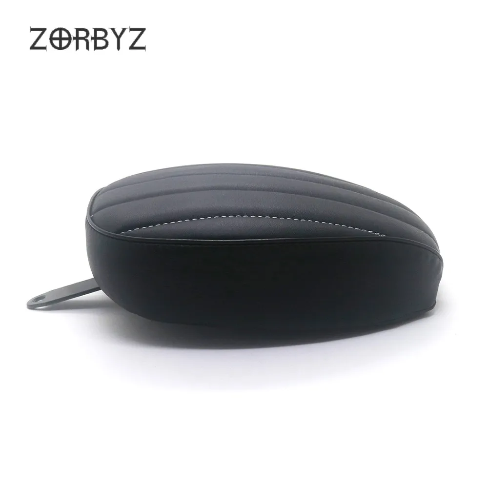 ZORBYZ мотоциклетные CL черная полоса искусственная кожа заднего пассажирского Solo сиденья для Harley Sportster XL1200 XL883 72 48