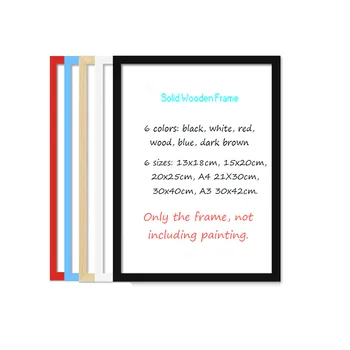 

Exquisite High Quality Solid Wooden Photo Frame A4 A3 Size 1cm Thin Section Wall Pictures Frame Creative Home Decorations